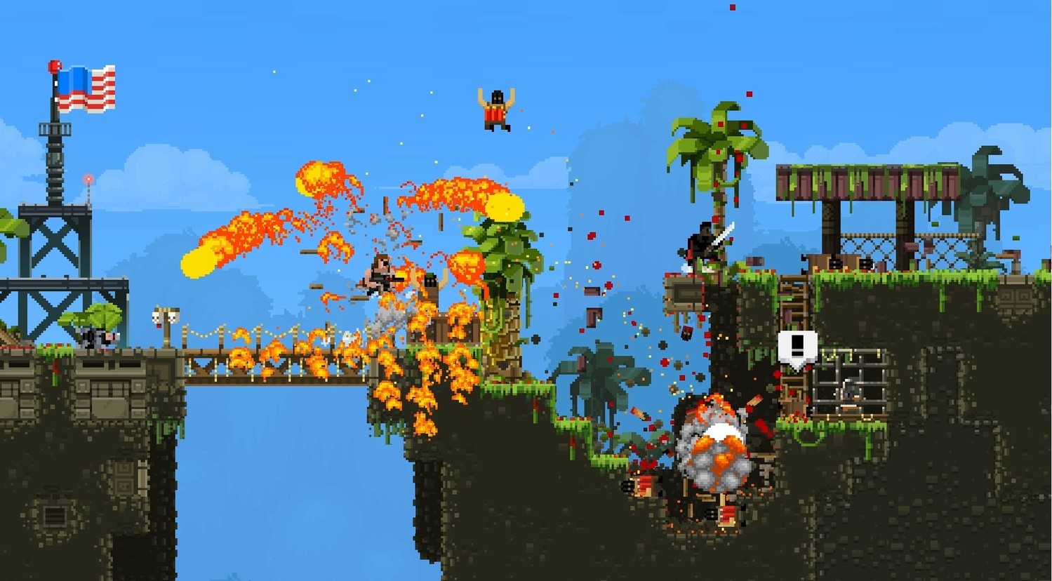 Скриншот 1 к игре Broforce v.3148 [GOG] (2015)