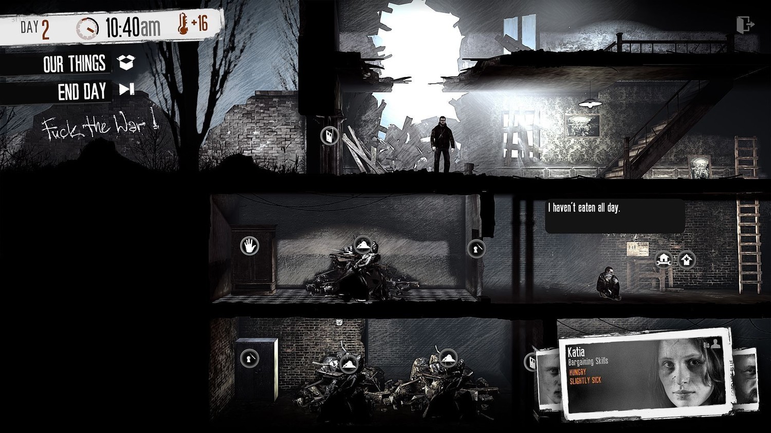 Скриншот 1 к игре This War of Mine v.6.0.8 [GOG] (2014)