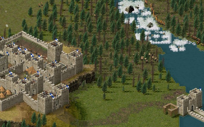 Скриншот 3 к игре Stronghold HD v.1.41 (20341) [GOG] (2001)