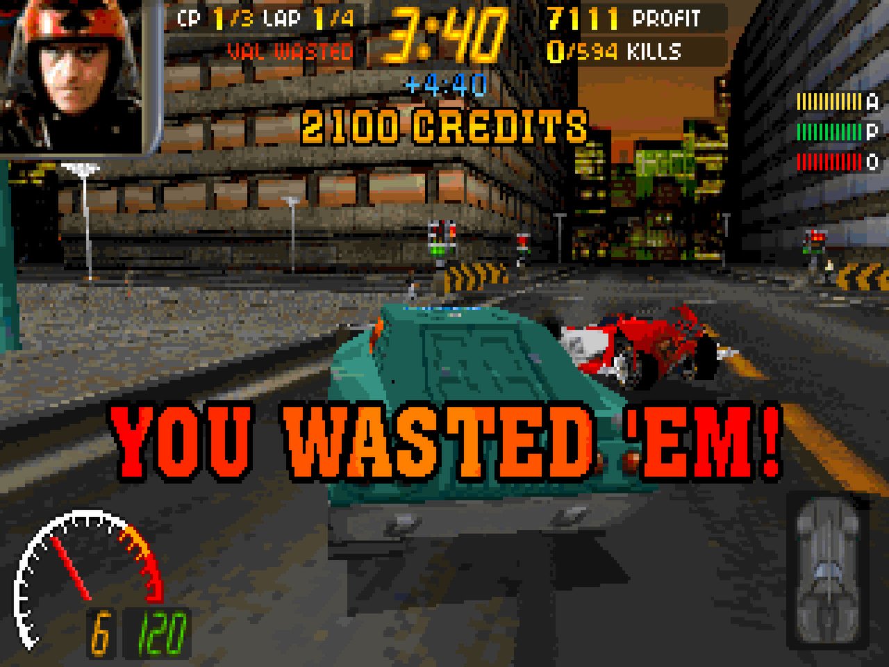 Скриншот 3 к игре Carmageddon Max Pack v2.0.0.63 [GOG] (1997)